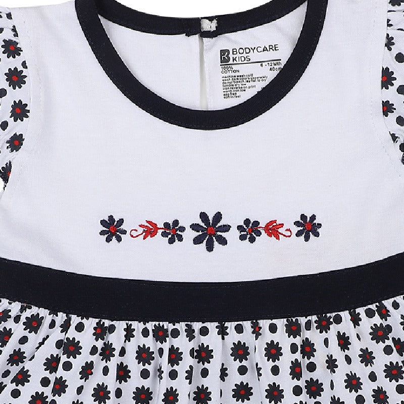 Bodycare Girls Cotton Half Sleeves Round Neck Frock