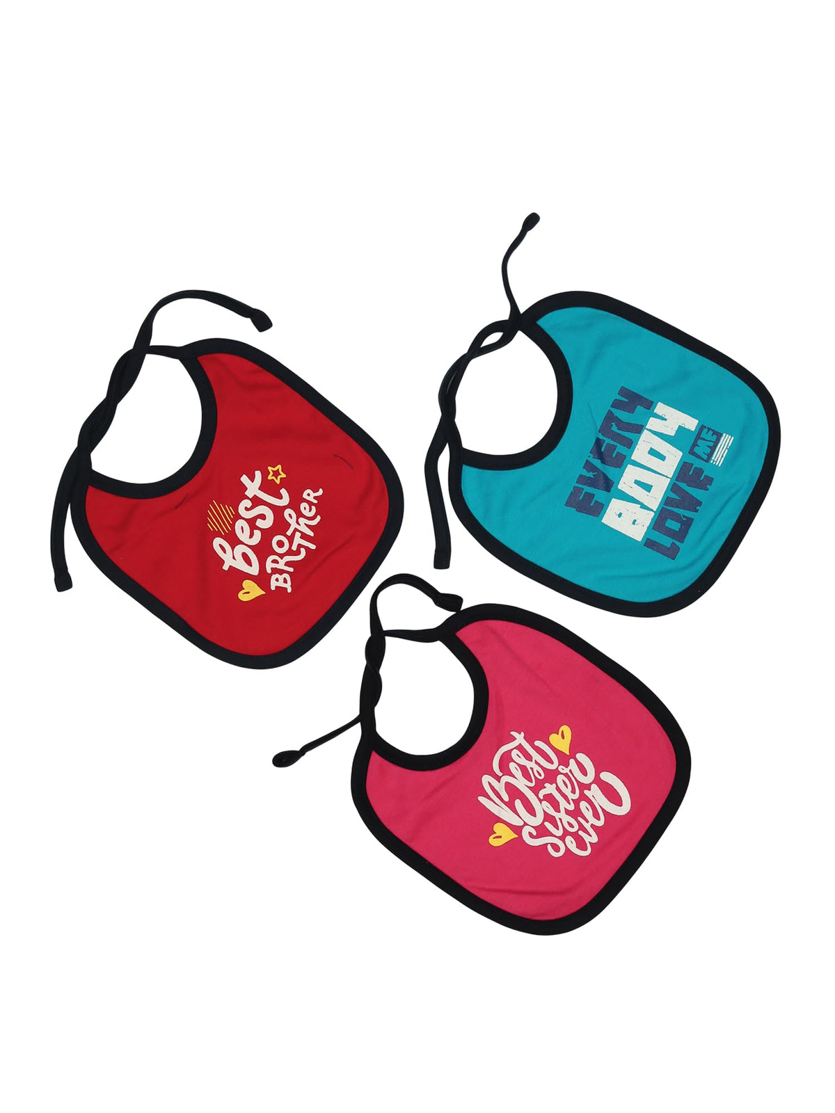 Baby Bibs Pack of 6 - Assorted-2 - F
