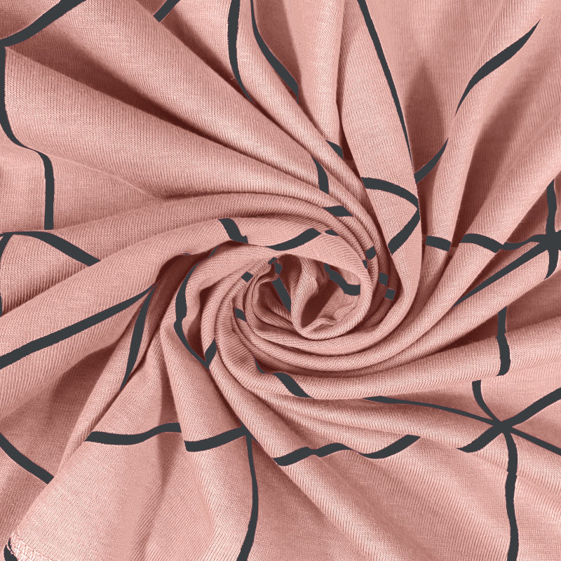 King Size Cotton Bedsheet Solid Salmon Pink - Bodycare