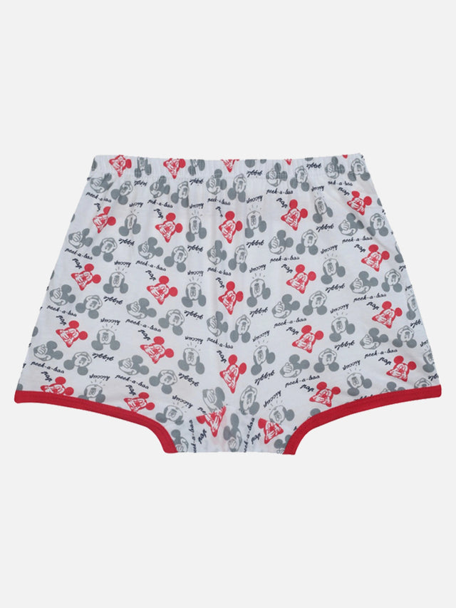 Baby Boys Mickey & Friends Innerwear Trunk Cotton Solid with Inner Elastic for Everyday Comfort - Pack of 4
