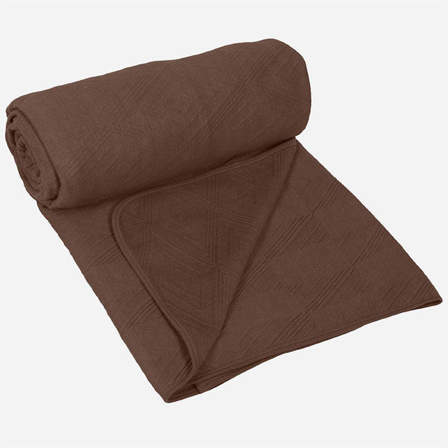 King Size Cotton Jersey Bedcover Heritage Diamond - Bodycare