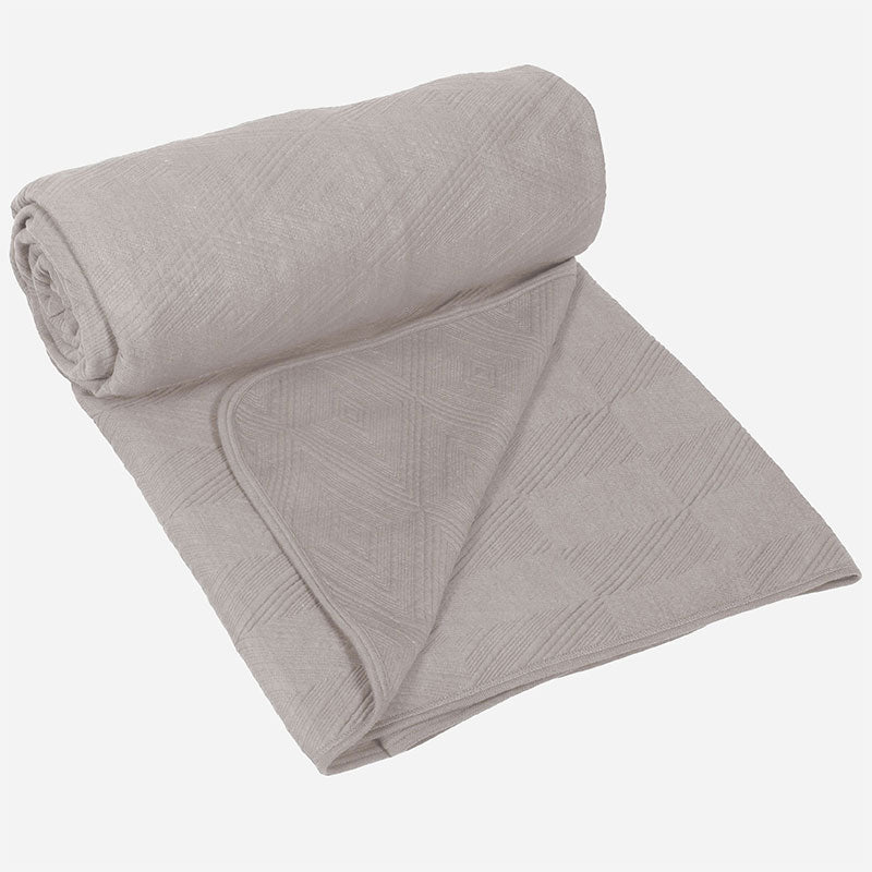 BodyComfy 100% Cotton Hosiery King-Size Fitted Bedcover – Heritage Diamond Pattern