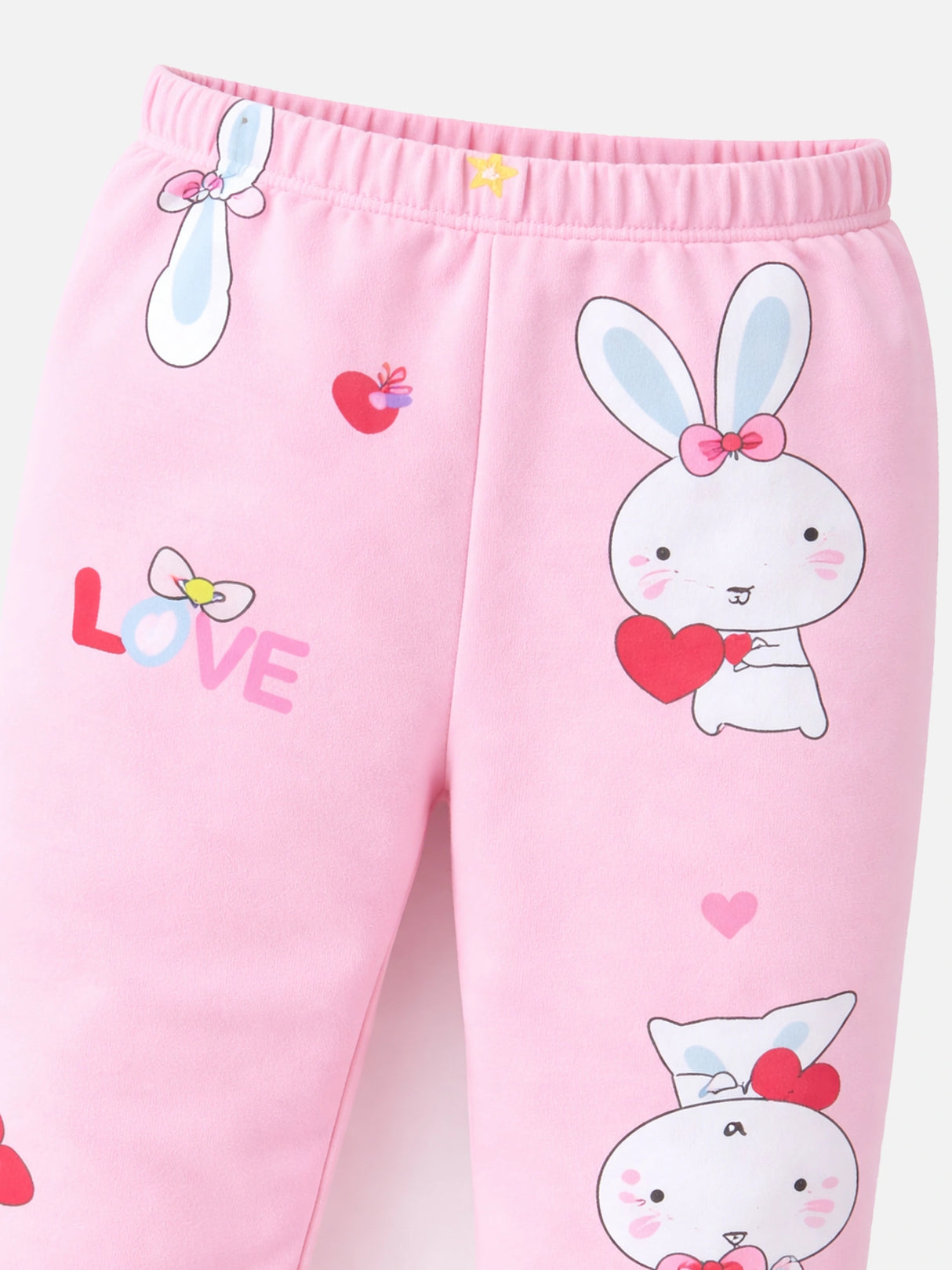 Baby Girls Cotton Pyjama Pants with Inner Elastic for Comfortable Sleepwear and Regular Nightwear - Pack of 1