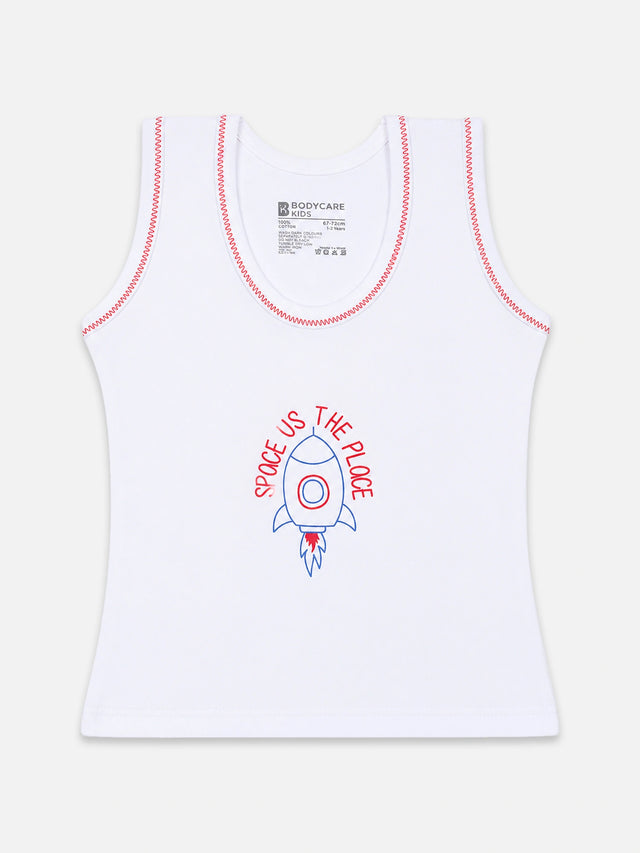Baby Boys Round Neck Sleeveless Vest Innerwear for Comfortable Daily Wear, Easy Movement and Regular Use - Pack of 3