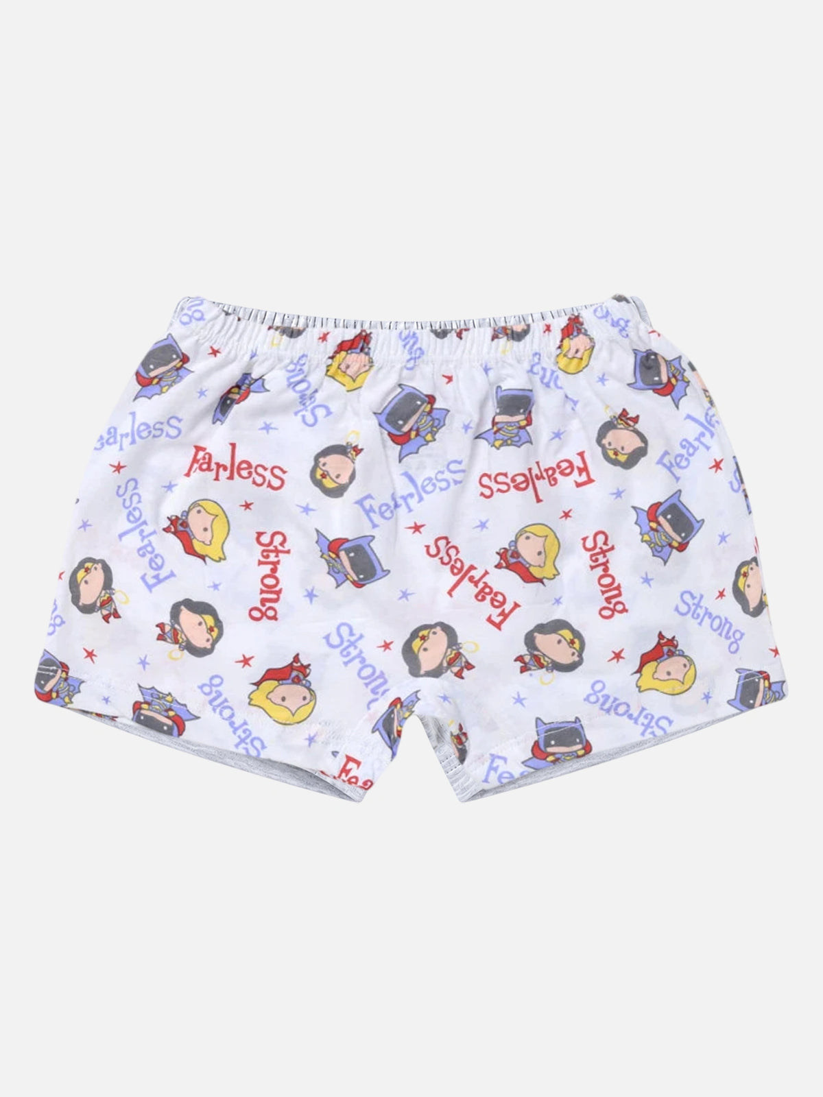 Baby Justice League 100% Cotton Innerwear Trunks with Inner Elastic Support for Everyday Comfort - Pack of 3