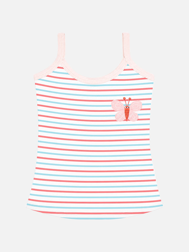 Baby Girls Minnie & Friends Innerwear Vest Camisole Sleeveless for Everyday Comfort, Easy Layering and Wardrobe Essentials - Pack of 4