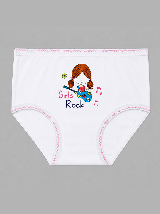 Girls Innerwear Panty with Top Elastic for Everyday Comfort, Easy Fit and Wardrobe Essentials - Pack of 3