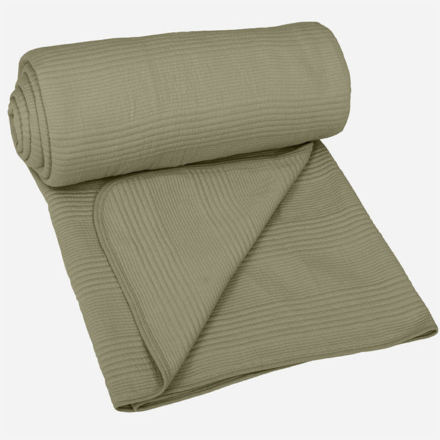 King Size Cotton Jersey Bedcover Camel Beige - Bodycare