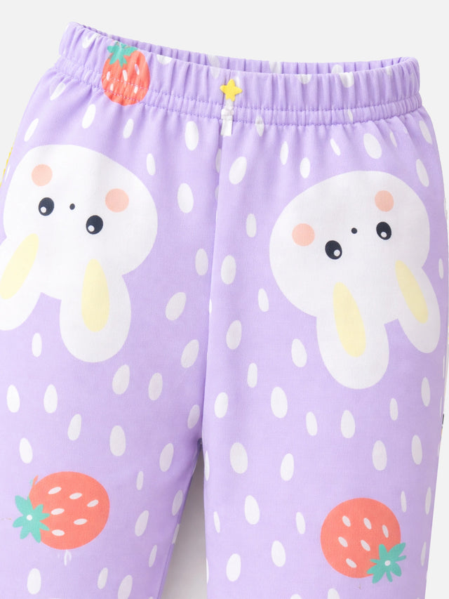 Baby Girls Pyjama with Inner Elastic for Comfortable Sleepwear, Lounge Wear and Everyday Nightwear Use