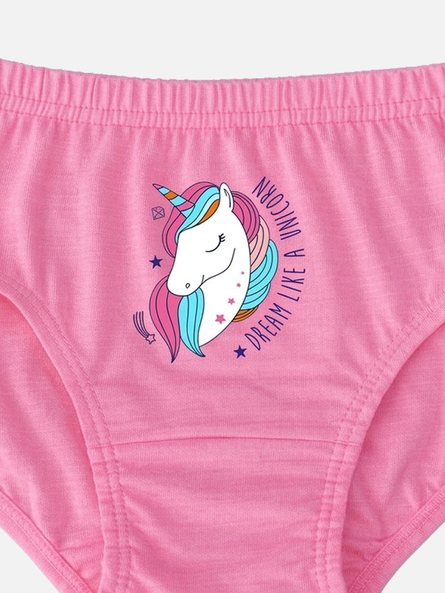 Girls Panty with Inner Elastic for Everyday Innerwear Comfort, Regular Use and Wardrobe Essentials - Pack of 3