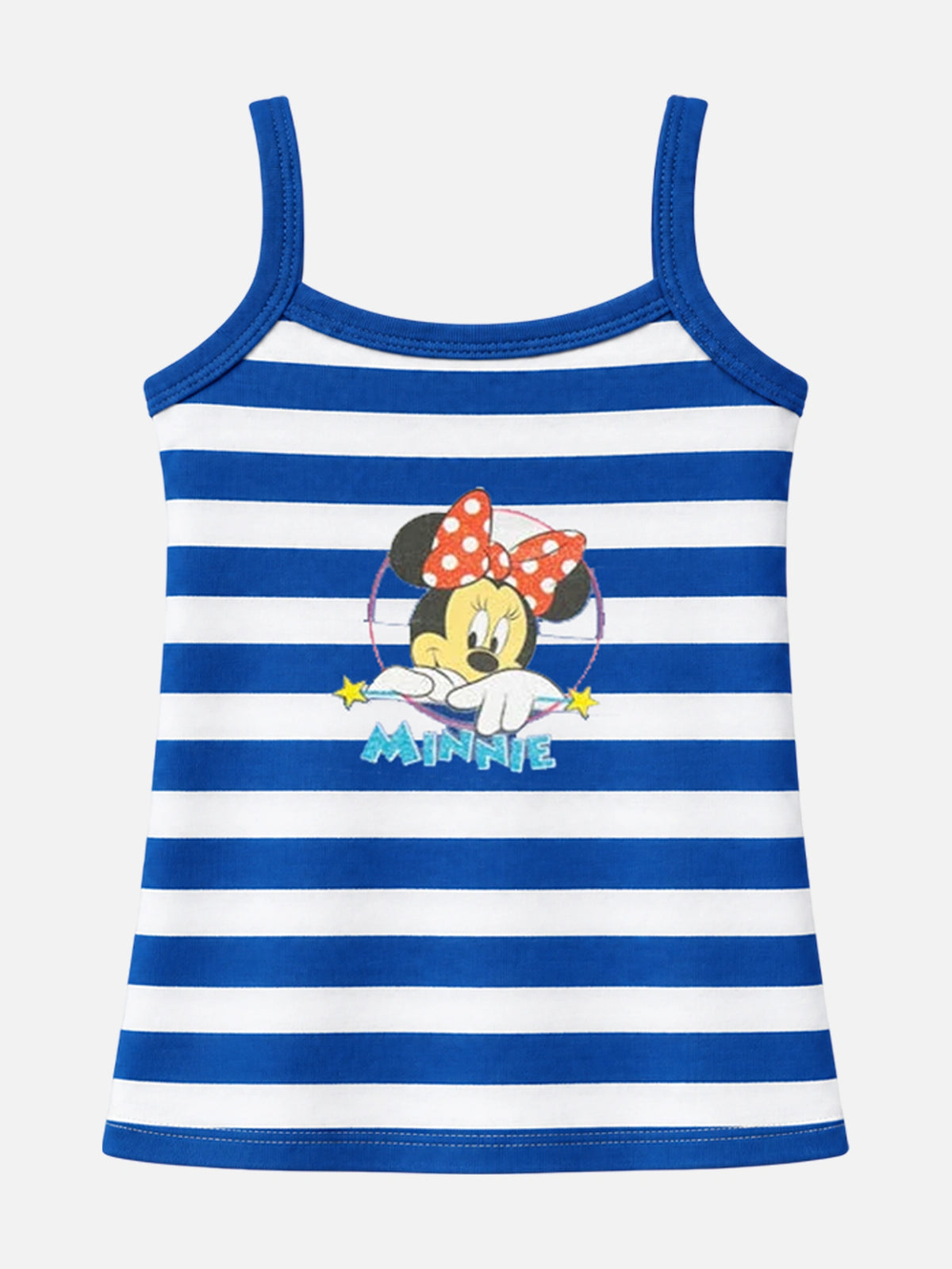 Baby Girls Minnie & Friends 100% Cotton Round Neck Sleeveless Camisole for Everyday Innerwear - Pack of 5