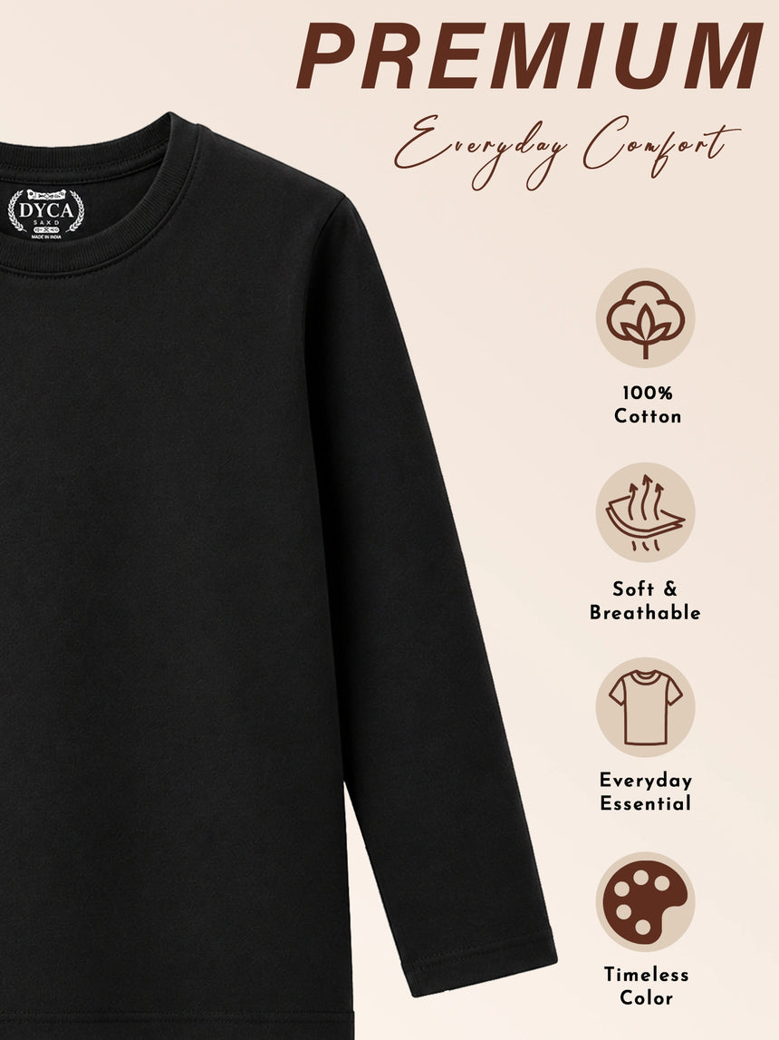 Boys T-Shirt Round Neck Full Sleeves