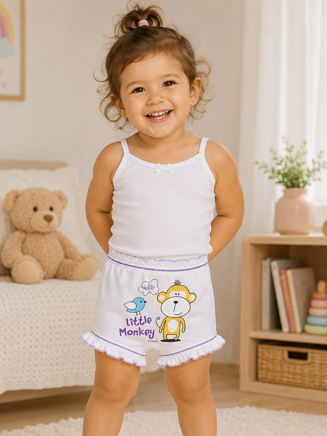 Unisex 100% Cotton Bloomer Innerwear with Comfortable Fit for Everyday Coverage and Wardrobe Essentials - Pack of 3