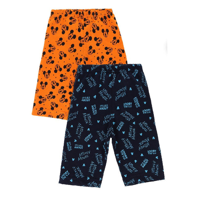 Baby Boys Mickey & Friends 100% Cotton Capri Pack of 2 - Bodycare