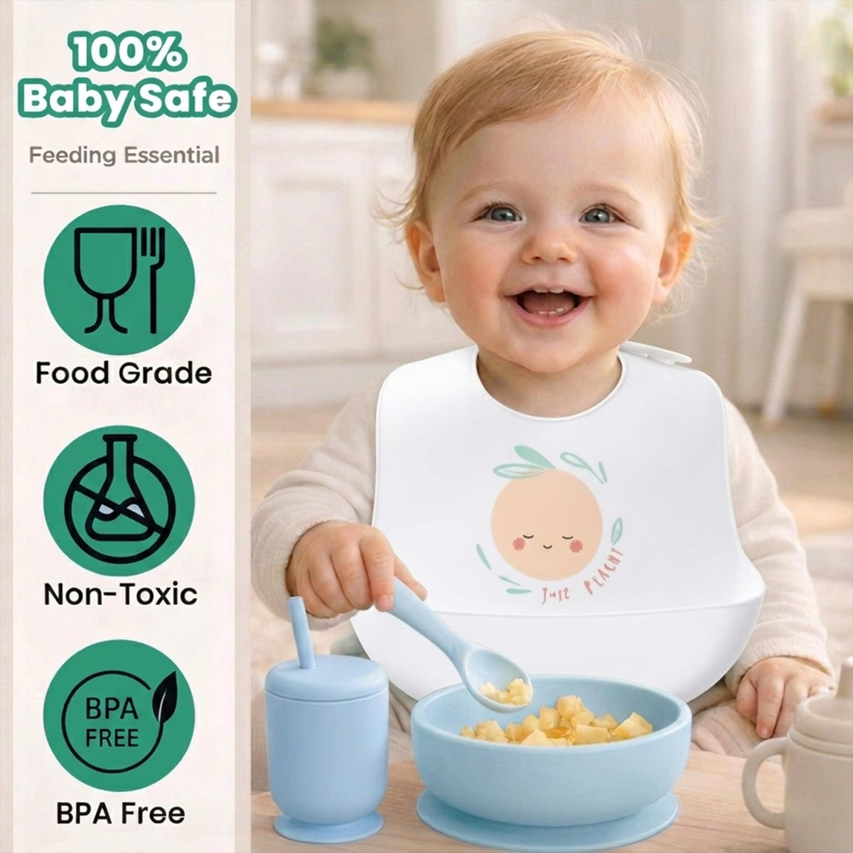 Baby Bibs Pack of 6 - Off White - F