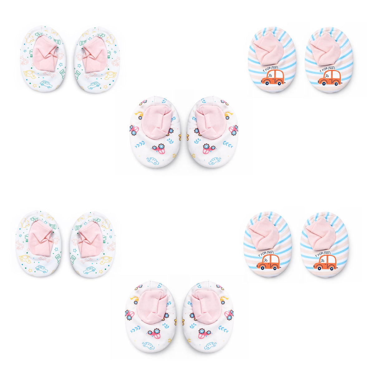 Boys Booties Pack of 6 - Color16 - F