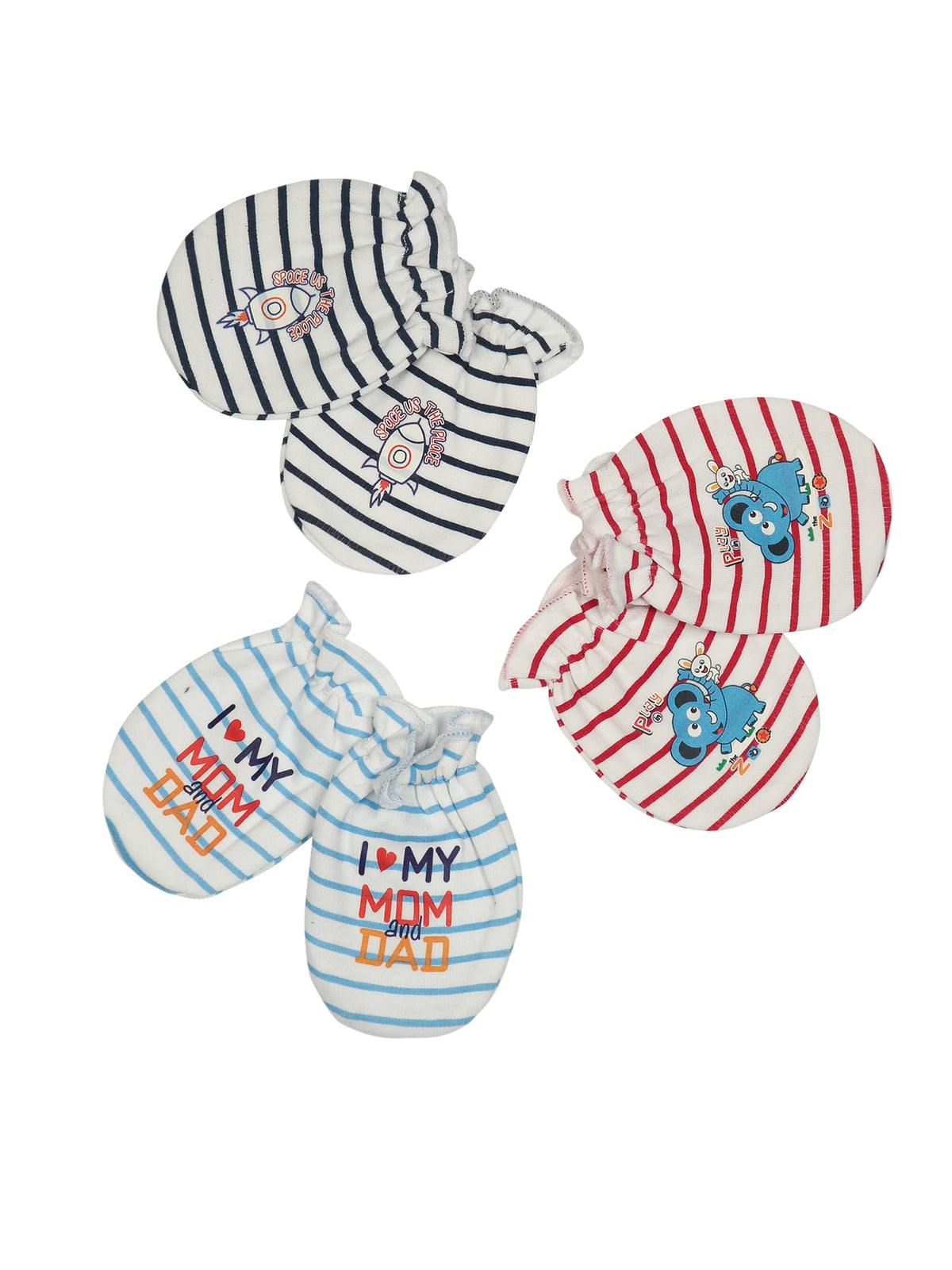 Baby Mittens Pack of 6 - Off White - F