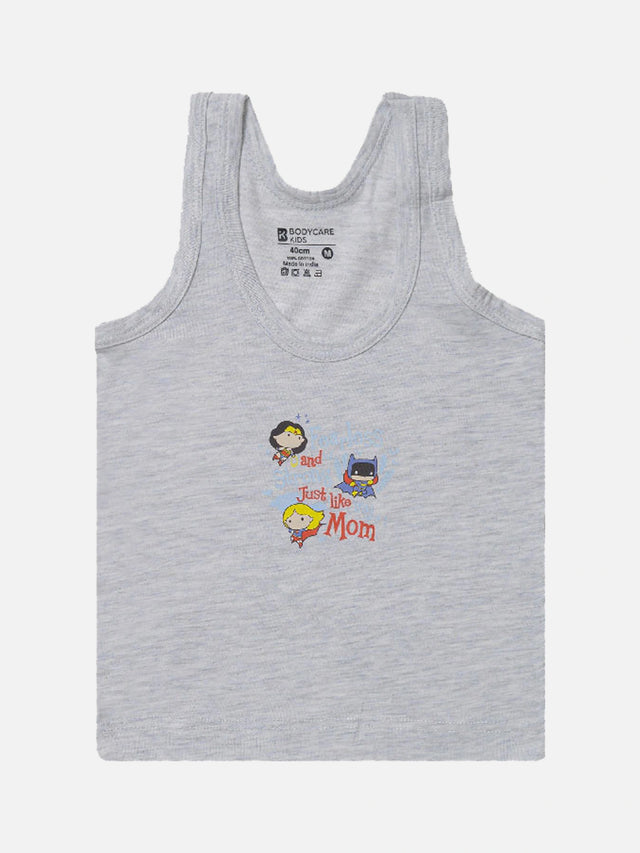 Unisex Baby 100% Cotton Sleeveless Vest with Round Neck, Cute Prints and Breathable Innerwear Comfort - Pack of 3