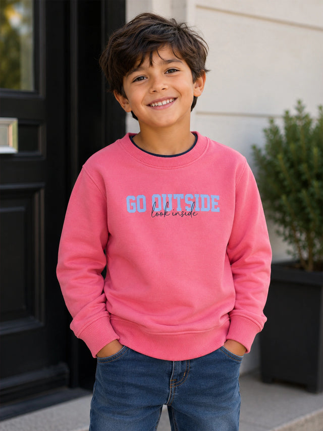 Girls Round Neck Full Sleeve Sweatshirt with Casual Wear Comfort, Lounge-Ready Styling and Regular Seasonal Use