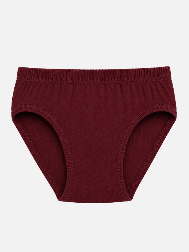 Boys 100% Cotton Innerwear Briefs with Comfortable Fit Styling for Everyday Essentials and Regular Use - Pack of 6
