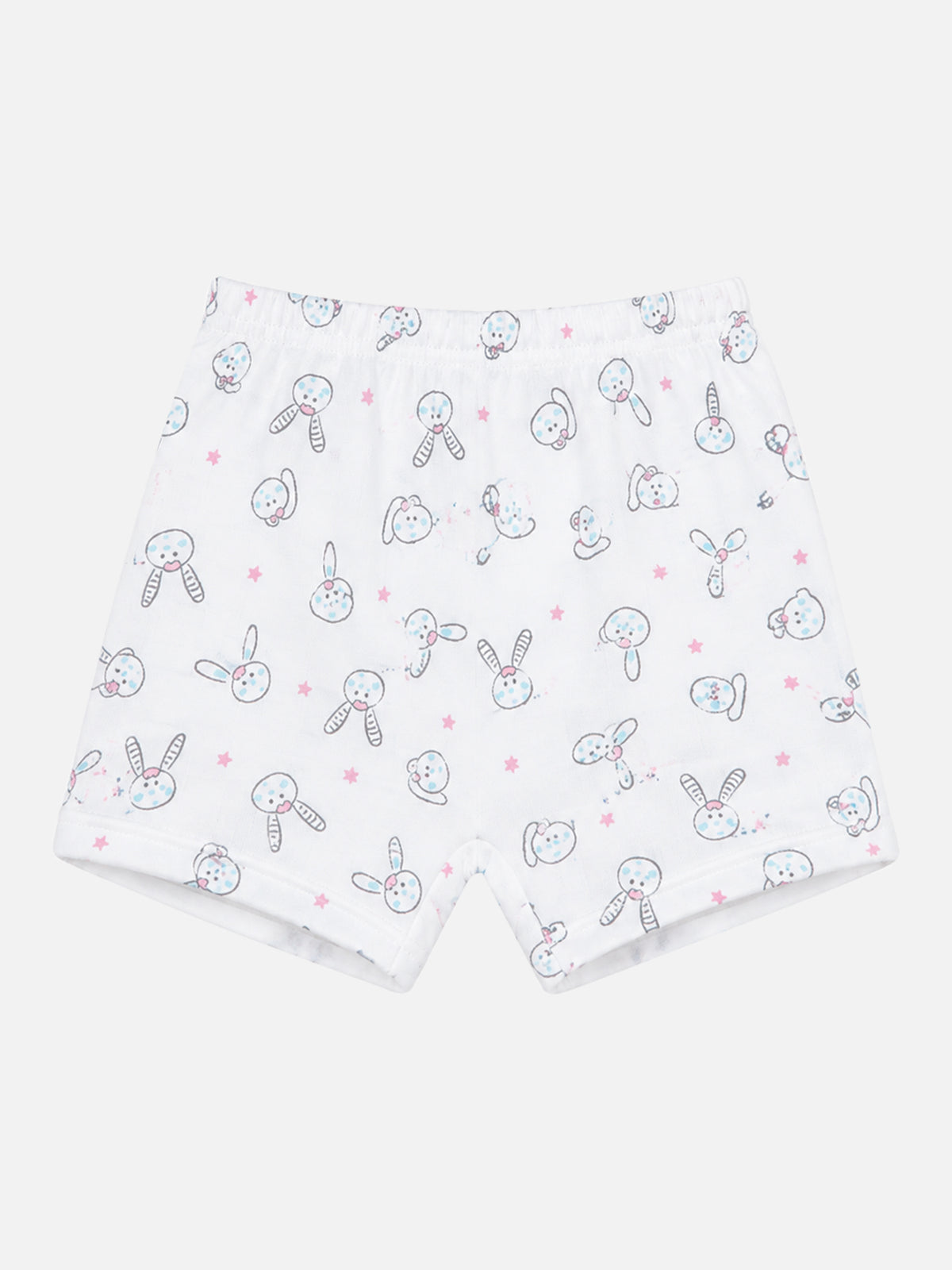 Baby Shorts with Inner Elastic Waist for Comfortable Everyday Wear, Easy Movement and Regular Use - Pack of 3