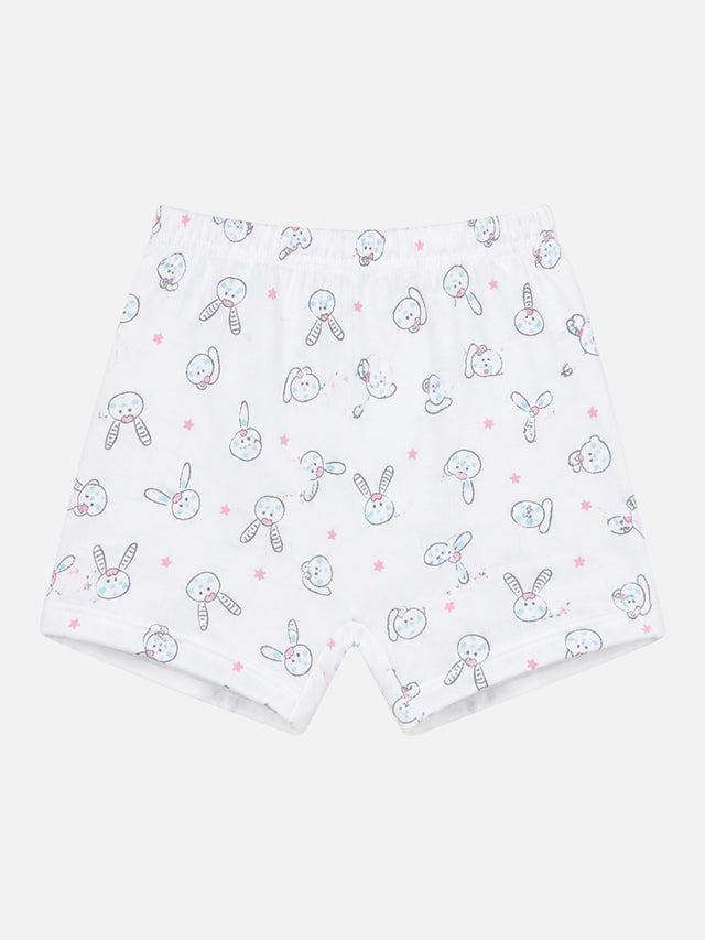 Baby Shorts with Inner Elastic Waist for Comfortable Everyday Wear, Easy Movement and Regular Use - Pack of 3