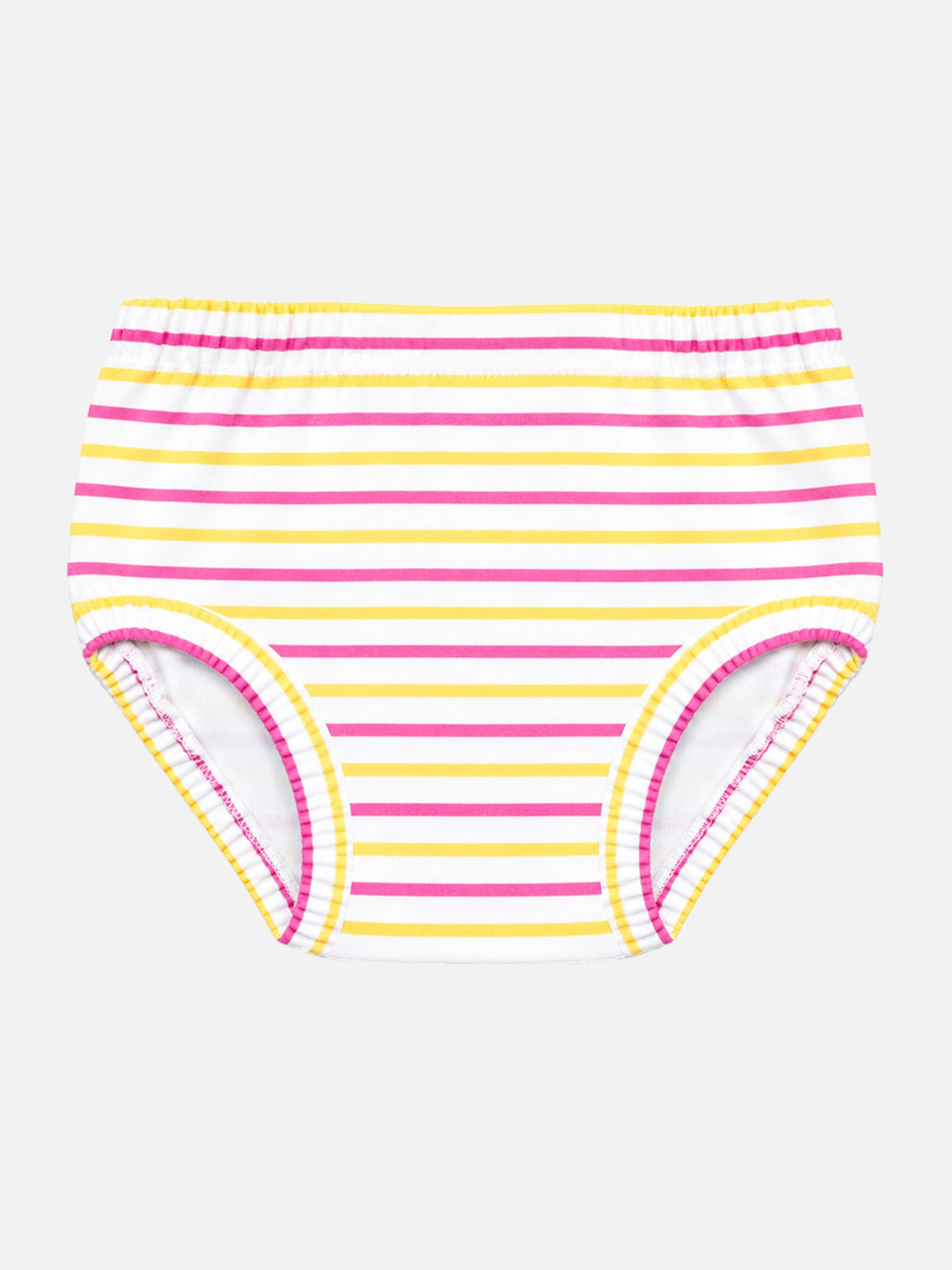 Baby Girls 100% Cotton Panty with Inner Elastic, Soft Breathable Fabric and Everyday Innerwear Comfort - Pack of 3