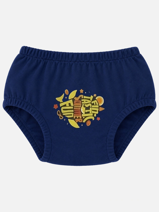 Unisex Baby 100% Cotton Innerwear Brief with Regular Fit for Everyday Comfort and Practical Use - Pack of 3