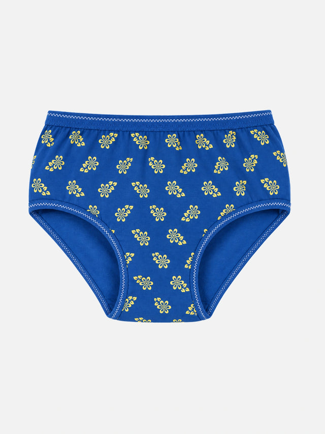 Baby Girls Printed Panties with Top Elastic for Everyday Innerwear Comfort and Regular Wardrobe Use - Pack of 6