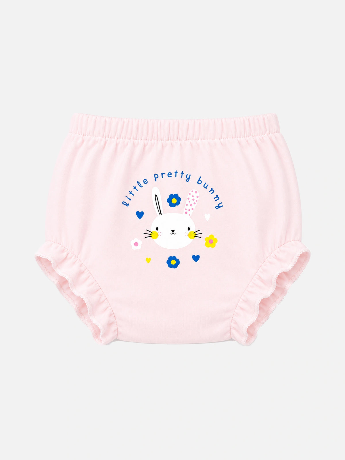 Baby Girls 100% Cotton Panty for Soft Breathable Everyday Innerwear Comfort and Regular Use - Pack of 3