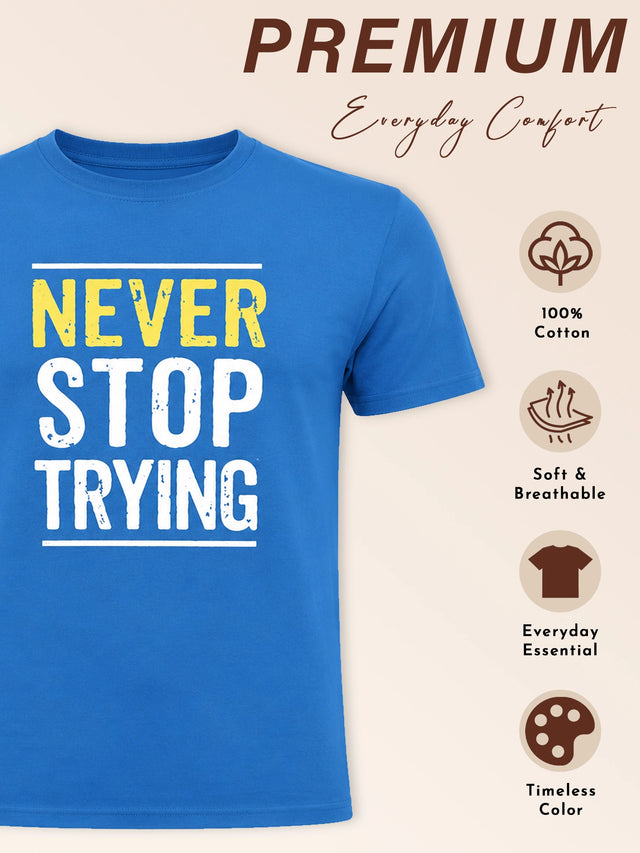 Men T-Shirt Round Neck Half Sleeves with Casual Everyday Styling for Easy Pairing and Layering Comfort