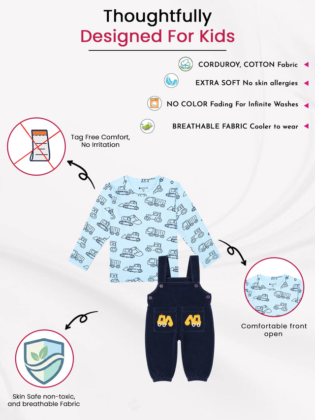 Baby Boys Interlock Set for Everyday Baby Wear, Casual Comfort, Easy Movement and Regular Outfit Use