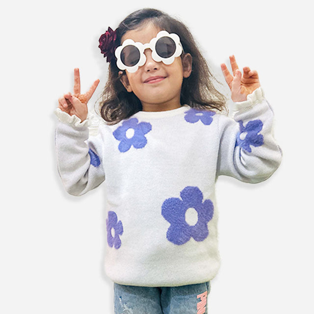 Girls Sweater Round Neck Full Sleeves - Bodycare