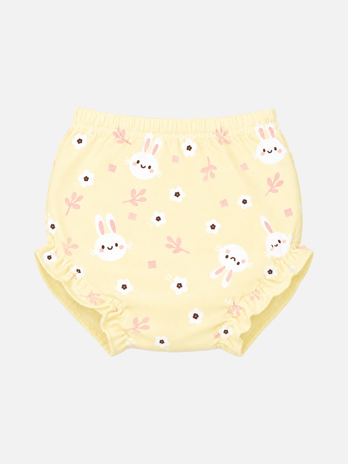 Baby Girls 100% Cotton Panty for Soft Breathable Everyday Innerwear Comfort and Regular Use - Pack of 3