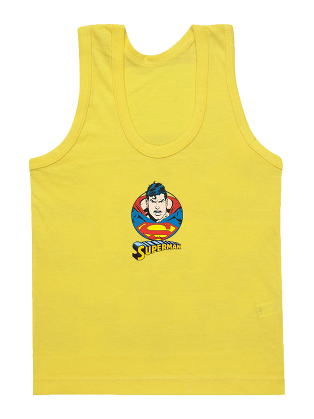 Boys Cotton Vest with Round Neck Sleeveless Design for Everyday Innerwear Comfort and Regular Use - Pack of 6