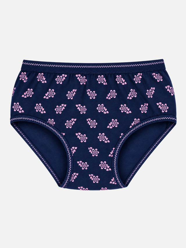 Baby Girls Printed Panties with Top Elastic for Everyday Innerwear Comfort and Regular Wardrobe Use - Pack of 6