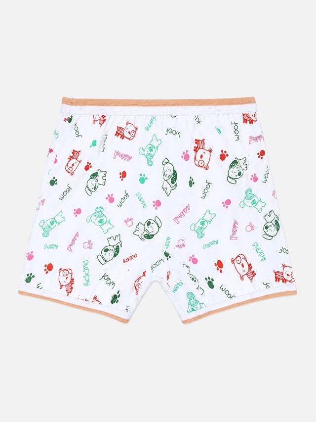 Unisex 100% Cotton Printed Bloomer with Top Elastic Waist for Comfortable Innerwear Essentials - Pack of 6