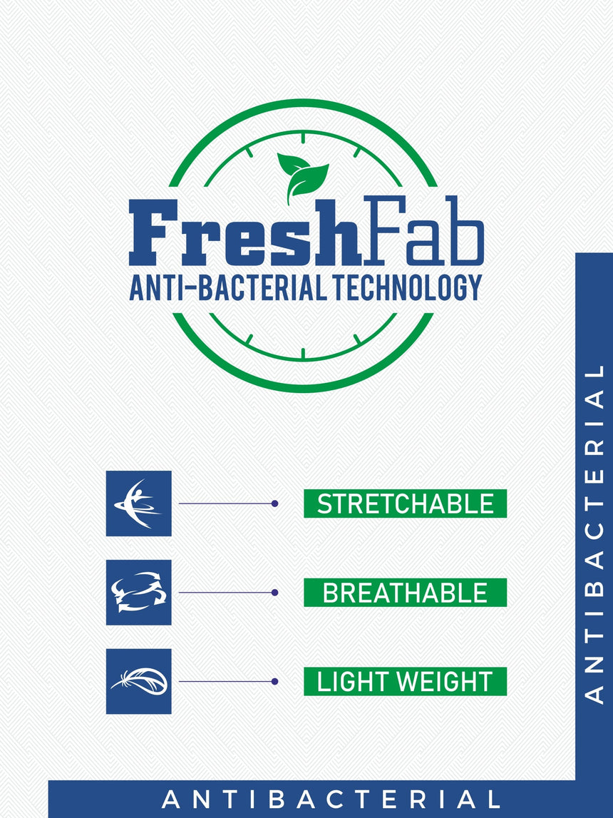 Quilt Bodycare Antibacterial Thermal Men Top V Neck Full Sleeves Solid