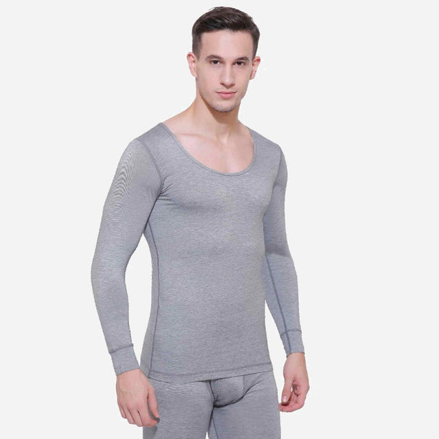 Men Slim Fit Thermal Top Round Neck Full Sleeves - Bodycare
