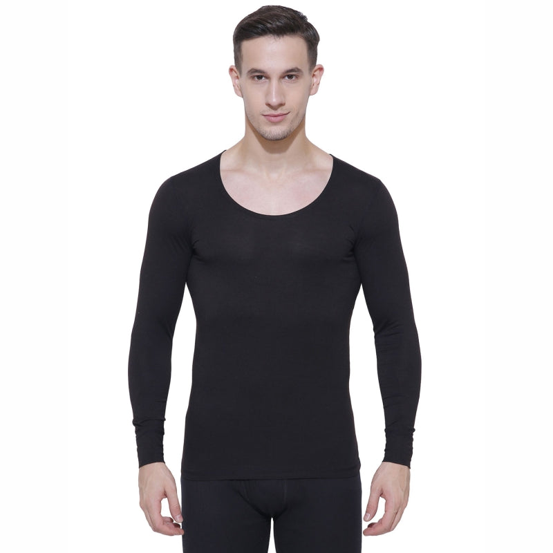 Men Slim Fit Thermal Top Round Neck Full Sleeves - Bodycare