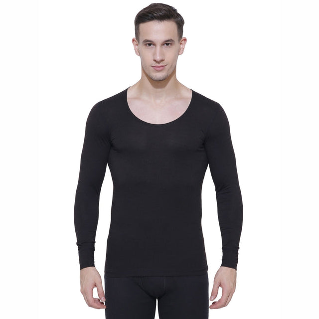 Men Slim Fit Thermal Top Round Neck Full Sleeves - Bodycare