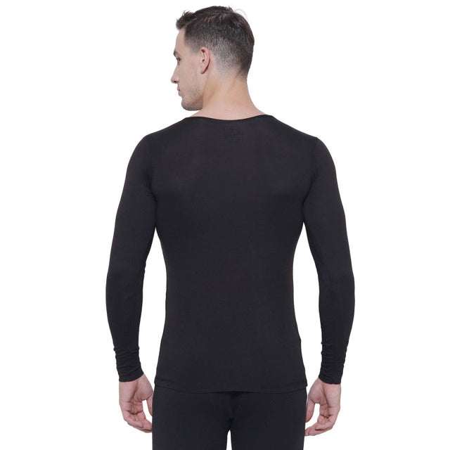 Men Slim Fit Thermal Top Round Neck Full Sleeves - Bodycare