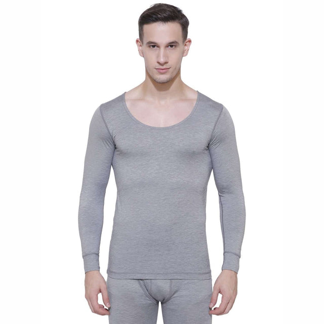 Men Slim Fit Thermal Top Round Neck Full Sleeves - Bodycare