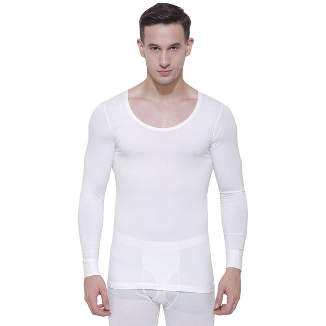 Men Slim Fit Thermal Top Round Neck Full Sleeves - Bodycare