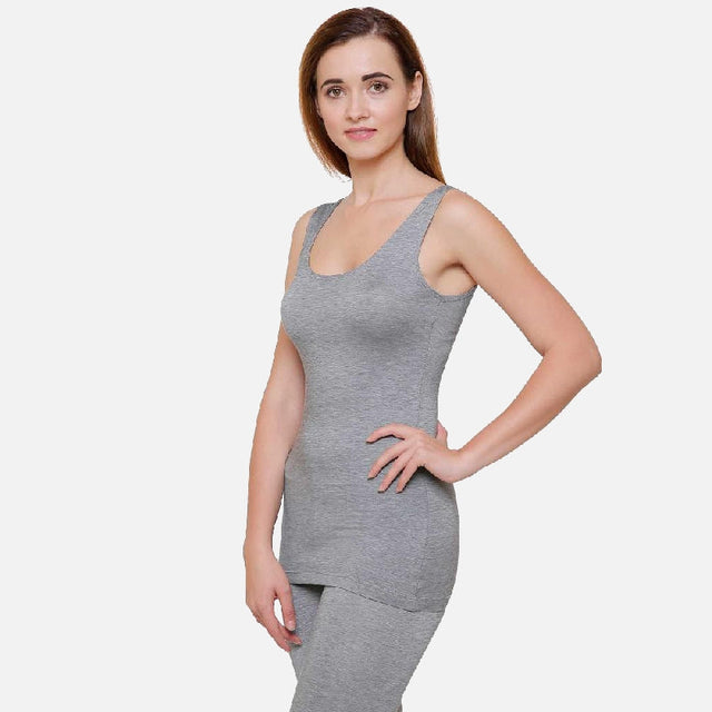 Women Slim Fit Tank Top Round Neck Sleeveless - Bodycare