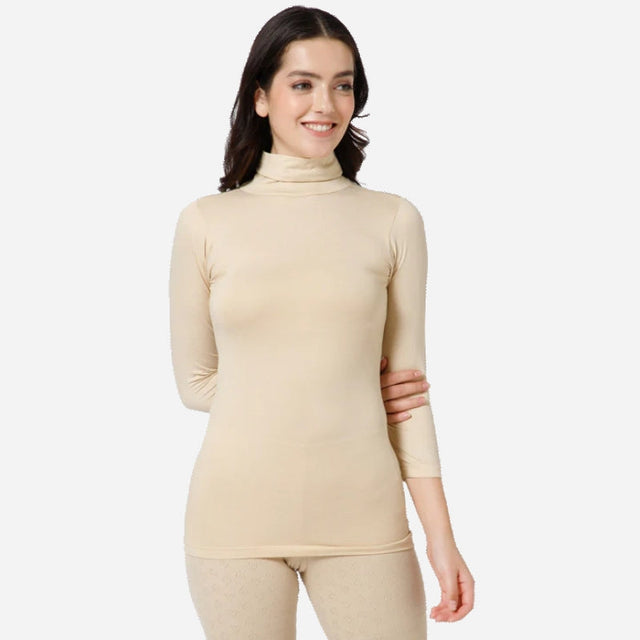 Women Miyabi Thermal Top High Neck Full Sleeves - Bodycare