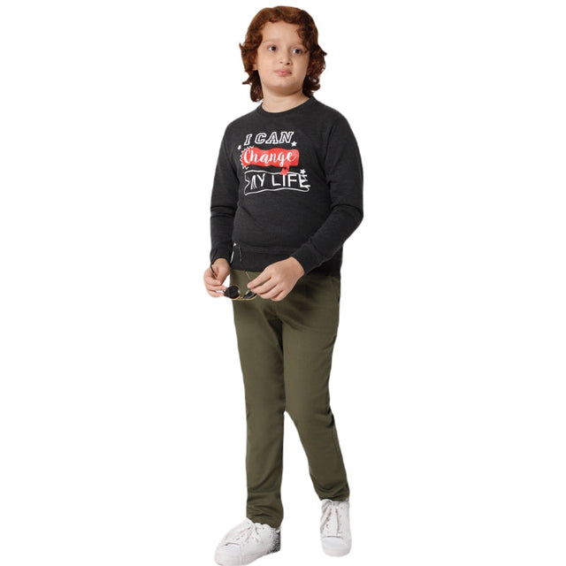 Boys Sweatshirt Round Neck Full Sleeves Pack of 1 - Bodycare
