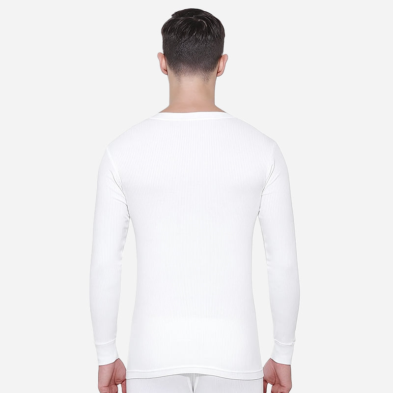 Bodycare Quilt Men Thermal Top Solid - Off White