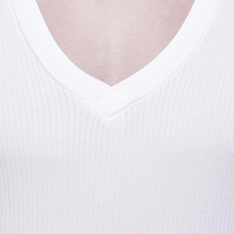 Bodycare Quilt Men Thermal Top Solid - Off White