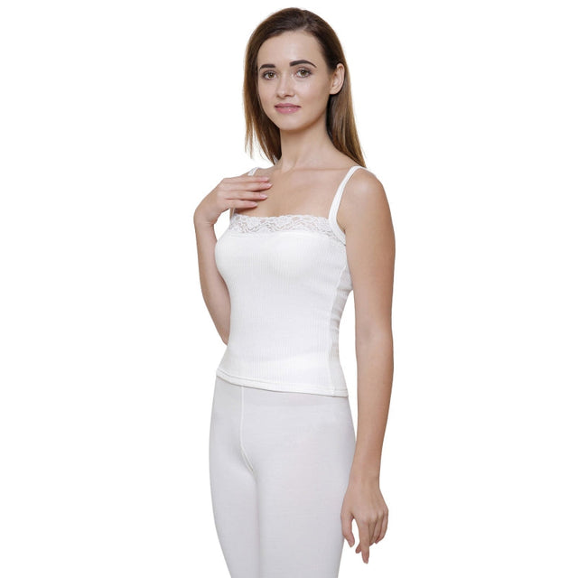 Women Antibacterial Thermal Top Round Neck Sleeveless - Bodycare